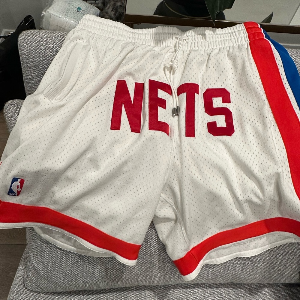 White Nets Just Don Shorts Sz XXL
